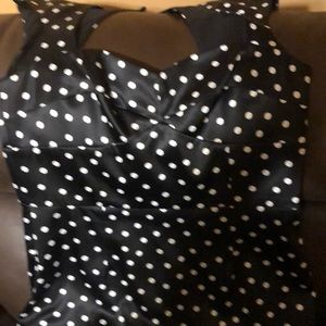 Black and white sleeveless dress - worn once to a wedding